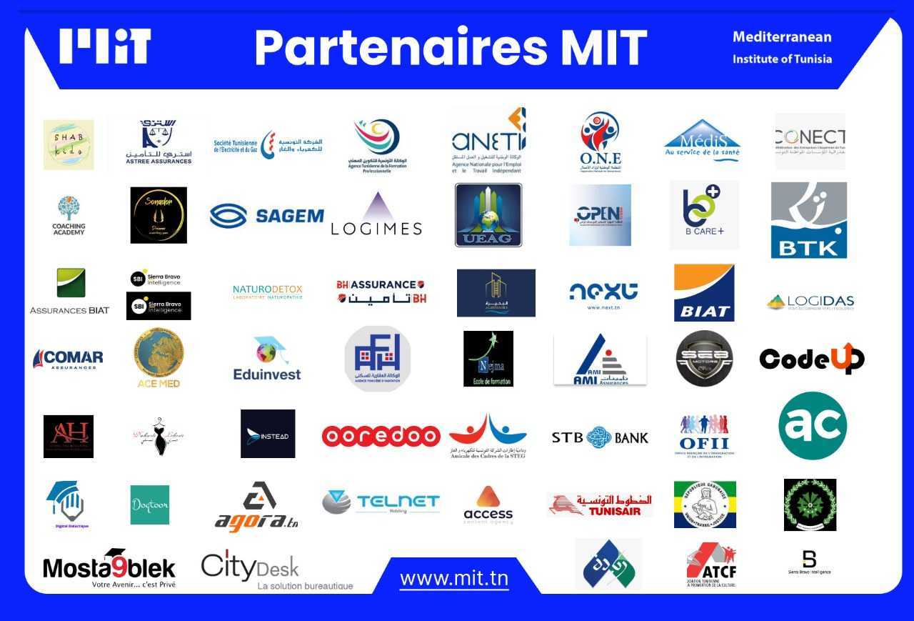 Partenaires entreprises et institutionnels du Groupe MIT